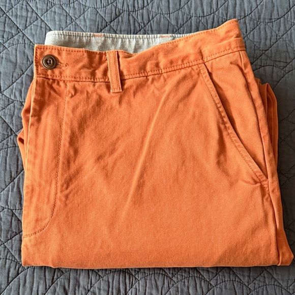 LL Bean Lakewashed Khakis in Burnt Orange - Picture 1 of 7